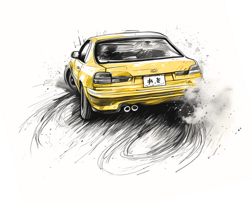 Carro na estrada, representando a paixão por automobilismo